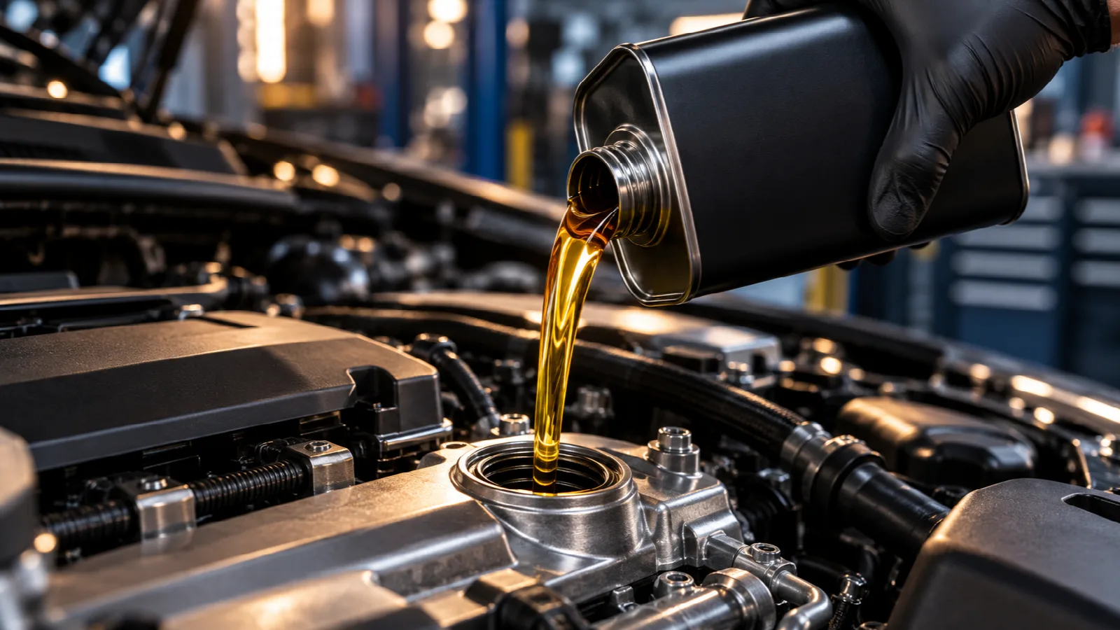 Motorun yağ doldurma ağzına yağlayıcı dökülmesi